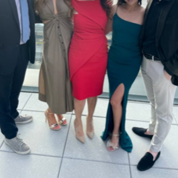 Nookie Lust Teal One-Shoulder Full Length Dress Size XS - Picture 5 of 6